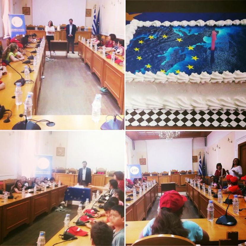 Επίσκεψη του 16ου Δημοτικού σχολείου Ηρακλείου στο Europe Direct της Περιφέρειας Κρήτης με αφορμή του Εορτασμού της Ημέρας της Ευρώπης!