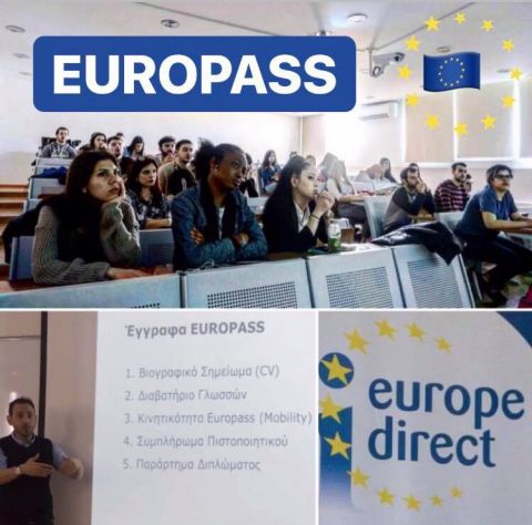 Ολοκληρώθηκε με επιτυχία η παρουσίαση του βιογραφικού σημειώματος "Europass" και των συνοδευτικών του εγγράφων από το Europe Direct της Περιφέρειας Κρήτης στο πλαίσιο της δράσης "Career Meetings" του Γραφείου Διασύνδεσης ΤΕΙ Κρήτης